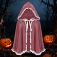 thumbnail image 6 of FNFYFH Velvet Hood Cape Halloween Short Cloak Fairytale Costume Christmas Gifts, 6 of 6