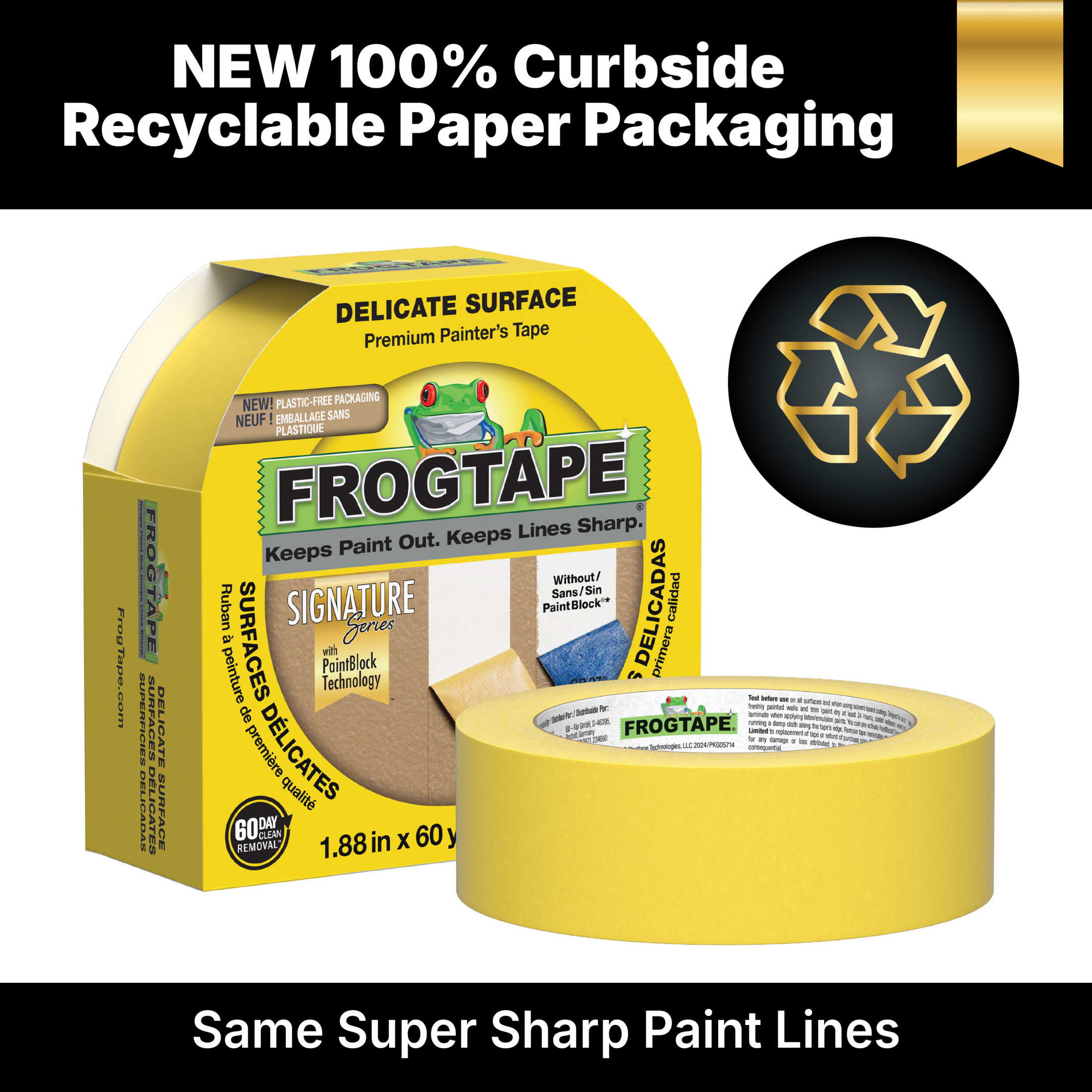 FrogTape Delicate Surface Painter's Tape, 1.41in x 60yd photo 6