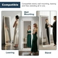 thumbnail image 7 of Demi Bonn 63x24 Inch Frameless LED Full-Length Mirror, Black Tempered Glass, 2399 Lumens LED, Anti-Desilvering Distortion-Free, Heavy-Duty Back Frame, 7 of 7