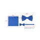 thumbnail image 5 of Conjunto de corbata de color sólido para hombres INSPIRE CHIC, corbata de moño preatado y pañuelo de bolsillo para el Día del Padre, corbatas para bodas y negocios, azul real, talla única, 5 of 7