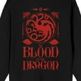 thumbnail image 4 of House Of The Dragon The Blood Of The Dragon Adult Black Crew Neck Long Sleeve Sweatshirt-Large, 4 of 4