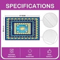 thumbnail image 4 of Sun Placemats Set of 4 12"x18" Boho Hippie Sun Moon Pattern Placemats for Dining Table Indoor Outdoor Kitchen Bohemian Gothic Table Mats Placemat Blue Yellow Decor Table Place Mats, 4 of 4