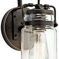thumbnail image 4 of Kichler Brinley Vintage Industrial 1 Light Olde Bronze Wall Sconce with Clear Glass, 4 of 8