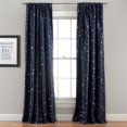 thumbnail image 2 of Lush Decor Star Blackout Window Curtain Panels Neutral 52X84 Set, 2 of 11