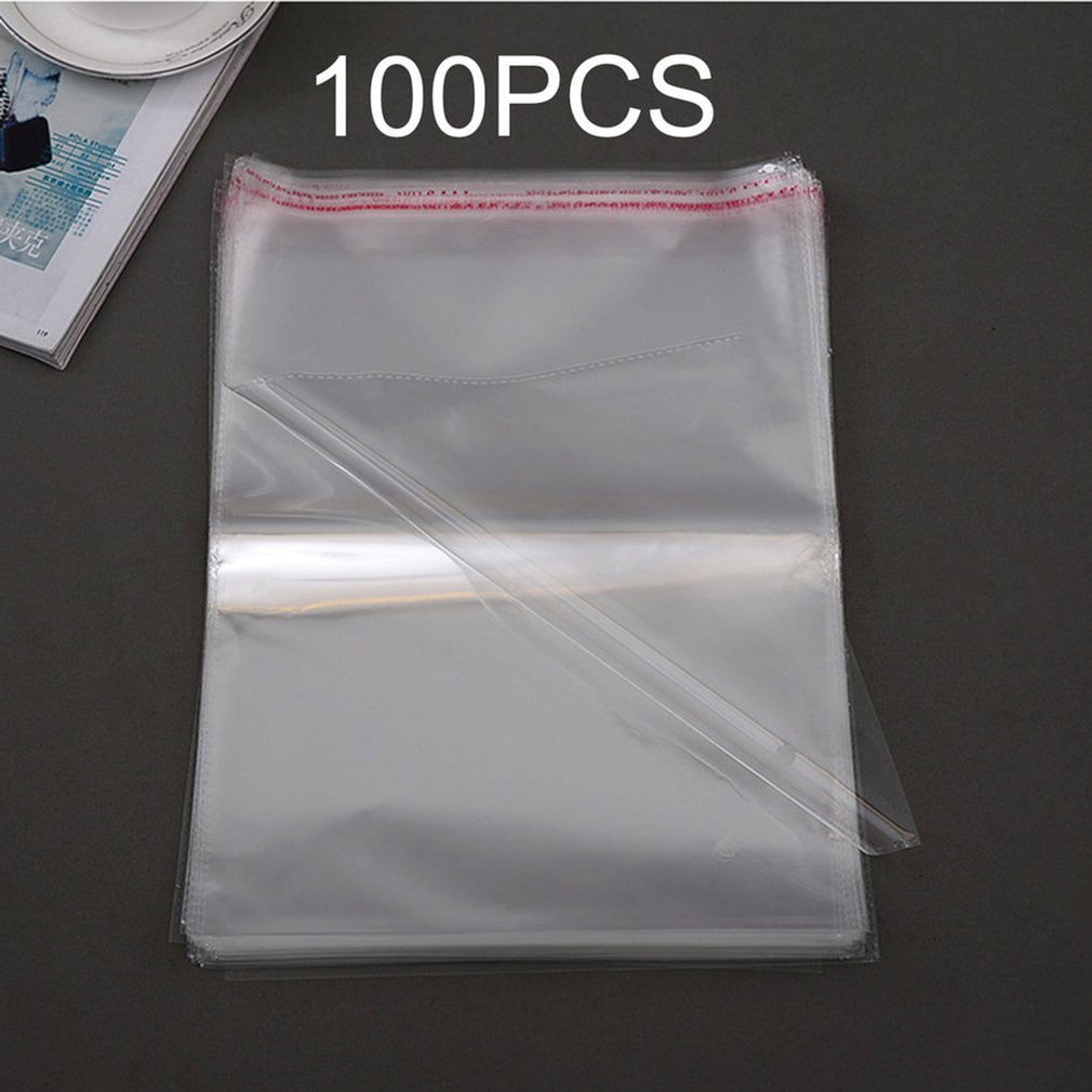 NE_ 100pcs Jewelry Zip Lock Plastic Bags Reclosable Transparent Food Storage Bag 