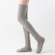 thumbnail image 5 of Medias de punto Color sólido Keen Socks High Socks Women Leg Weavers Zapatos Accesorios Lindo otoño Halloween Medias Oscuro Gris 1 par kenally AP004203-05B, 5 of 7