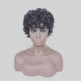 thumbnail image 3 of Peluca de Malla de Rosa Rizada para Mujer Africana Pequeña Rizada de Cabello Corto, 3 of 8