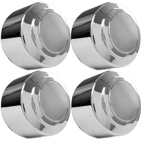 Truck E-150 Van (4x Chrome Center Caps Closed Wheel Lug Nut Hub Cap Covers for 1995-1997 Ford F-250 F-350 Truck / 2007-2008 Ford E-150 Van / 1995-2008 Ford E-250 E-350 Van / 2000-2003)