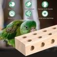 thumbnail image 2 of Uxcell Juguete para Masticar Pájaros, 1.22x2.2x5.9 en Madera de Pino Soporte para Loro Juegos de Morder para Loros/Ninfas/Periquitos, 2 of 7