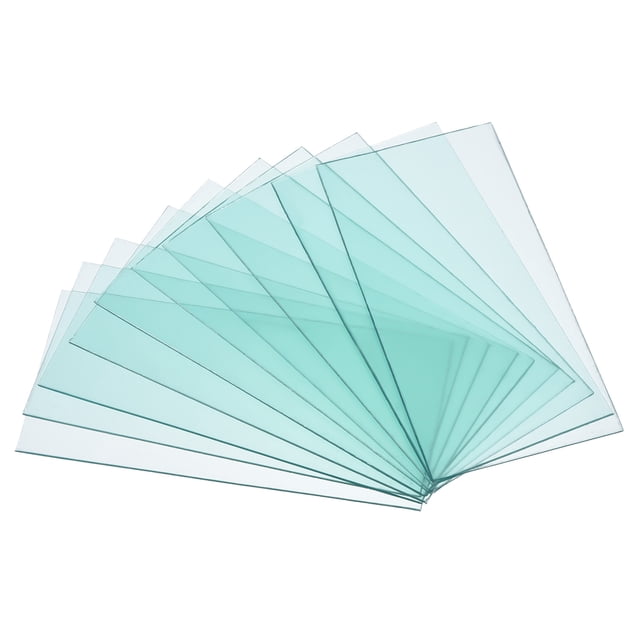 Unique Bargains 4' x 1.85' Welding Helmet Lens Clear PC Weld Hood Protective Replacement Covers, 50 Pack