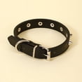 thumbnail image 2 of Zhuge Collar para gatos con hebilla ajustable, suave, para perros pequeños o gatos (negro, talla M), 2 of 4