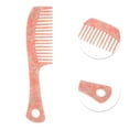 thumbnail image 2 of Unique Bargains 1 Pc Long Handle Hair Comb Pink Acetate Sheet, 2 of 5
