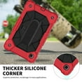 thumbnail image 4 of Galaxy Tab A 8.0 Case 2019, SM-T290/SM-T295 Case for Kids, Allytech Hard PC + Soft Silicone Drop-Proof Kickstand Case with Adjustable Hand Strap/Detachable Shoulder Strap Cover, Red Black, 4 of 5