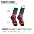 thumbnail image 2 of KLL Vintage Patterned Skull Print Cool Socks Men's Women's Crew Socks Funny Crazy Novelty Stockings, 2 of 6