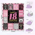 thumbnail image 5 of LHSHID Teenage Girls 18th Birthday Gifts Throw Blanket Happy 18th Birthday Decorations Blanket for Girls Birthday Gifts for 18 Year Old Girl Daughter Bestie Sister 30"x40", 5 of 7