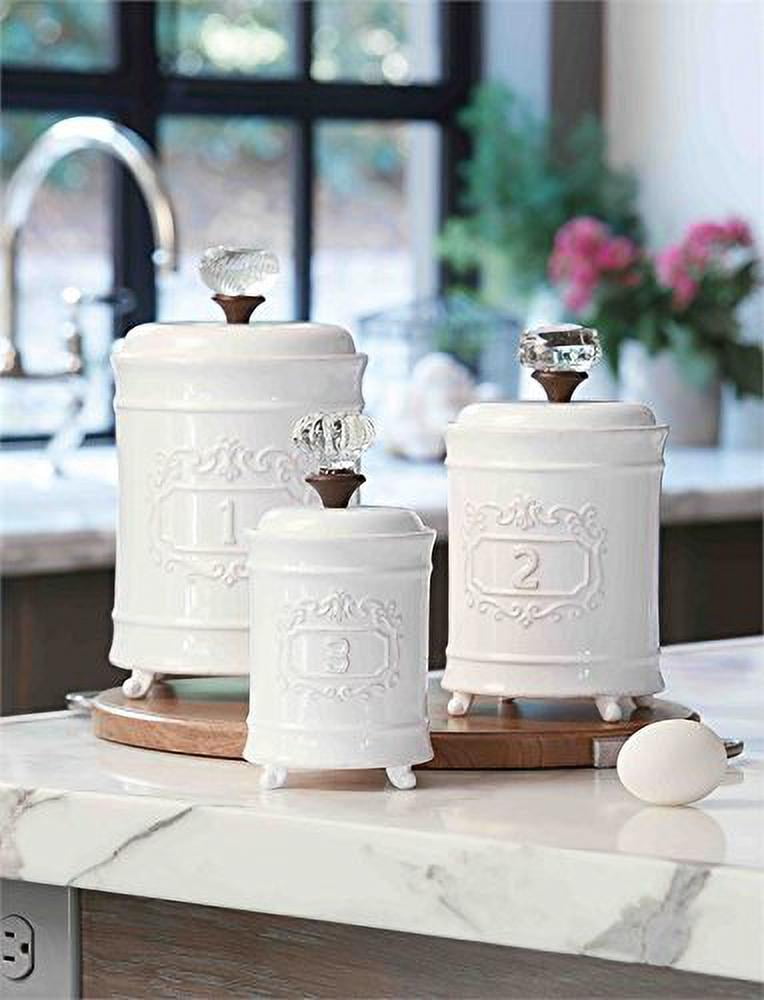 Mud Pie Water Stripe Canister Set