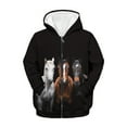 thumbnail image 5 of DISNIMO Black Horse Hoodie Boys Zipper Hoodies Size 6-7 Sweatshirts with Hoodies Sweatshirt Boys Zip Up Hoodie Boy Streetwear Hoodie with Pockets Kids Animal Hoodies for Little Boys Fall Clothes, 5 of 7