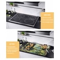 thumbnail image 3 of nqOlkjepod Large Induction Cooktop Protector Mat 24"x21", Summer Palm Trees Stove Top Covers for Electric Stove, Watercolor Green Nature Forest Stove Burner Cover Mats, Glass Top Stove Cover, 3 of 8