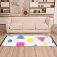 thumbnail image 2 of Yayeee Runner Rug for Bedroom 2'x6' Machine Washable Hallway Non Slip Mat, Yellow Retro Round, 2 of 8