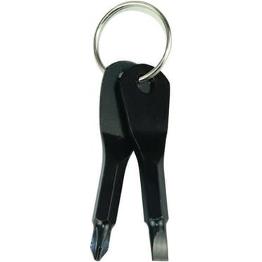 Mini Screwdriver, Flat Head Screwdriver and Phillips Screwdriver Key Ring Screwdriver Practical Multi-Tool for Men's Stocking Fillers for Daily Repairs