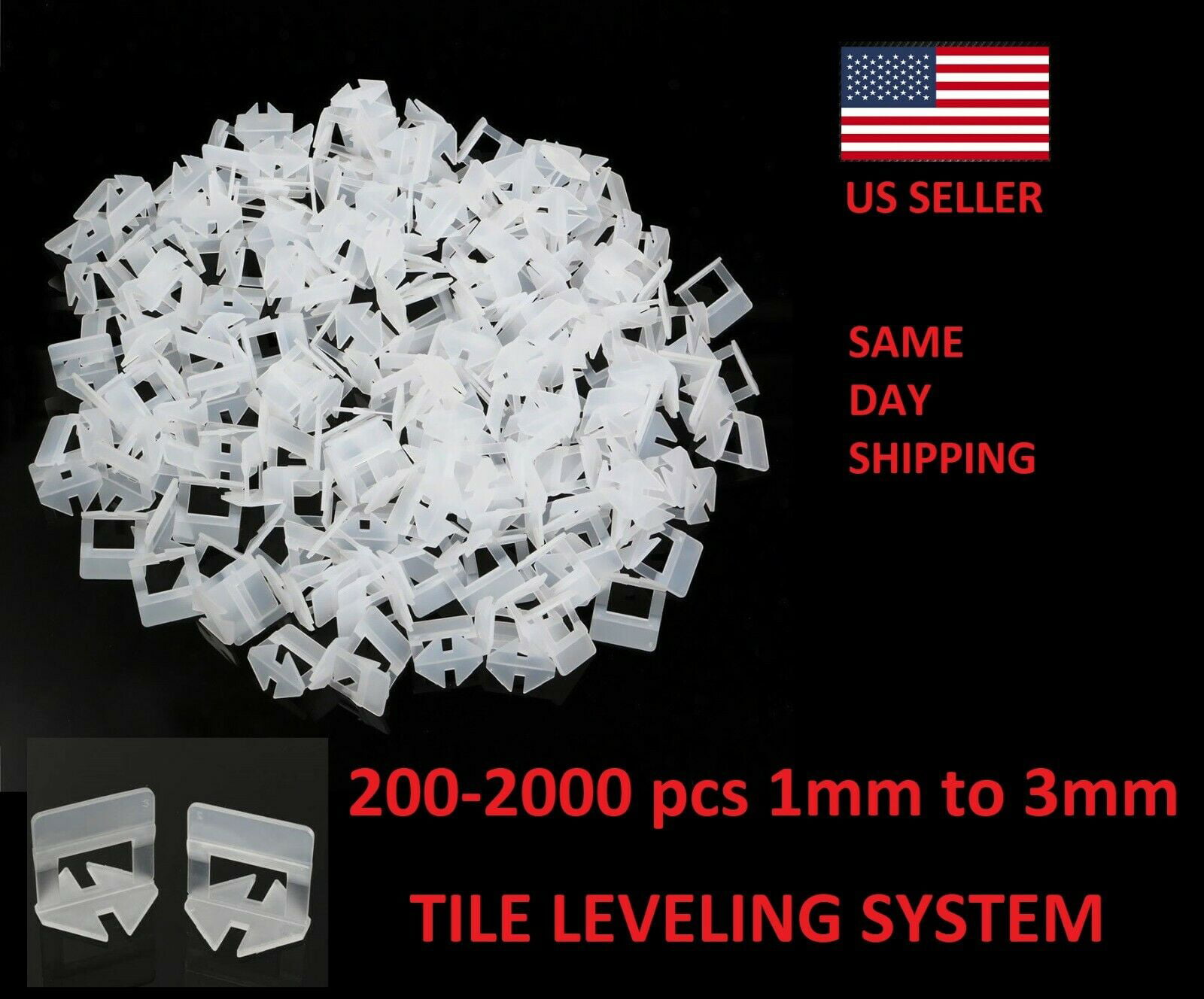 2201 Kit Tile Leveling System 2000 3mm Clips+200 Wedge+Plier Floor Tiling Spacer 
