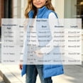 thumbnail image 6 of OGLCCG Long Puffer Vest Girls Sleeveless Quilted Warm Coat Gilet Jacket Fall Winter Zip Up Padded Outerwear with Pockets(Blue,9-10 Years), 6 of 8