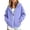 Purple, variant on Children's Plus Size Hoodies Zip Up Hooded Sweatshirt Kids Fashion Solid Color Long Sleeve With Pocket Warm Zipper For Girls And Boys