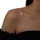 thumbnail image 5 of 2 tiras de sujetador con diamantes de imitación, brillantes y decorativas, ajustables, para ropa interior, cadena de hombro para mujer, vestido de boda, accesorios para fiesta nupcial., 5 of 7