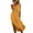 Yellow, variant on Womens Rompers for Summer And Linen Solid Color Causal Turndown Collar Sleeveless Button Dress Fashion Beach Vacation Clothes