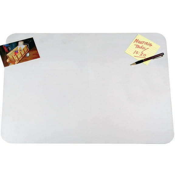 Artistic Antimicrobial Desk Pad, 19" x 24", Clear