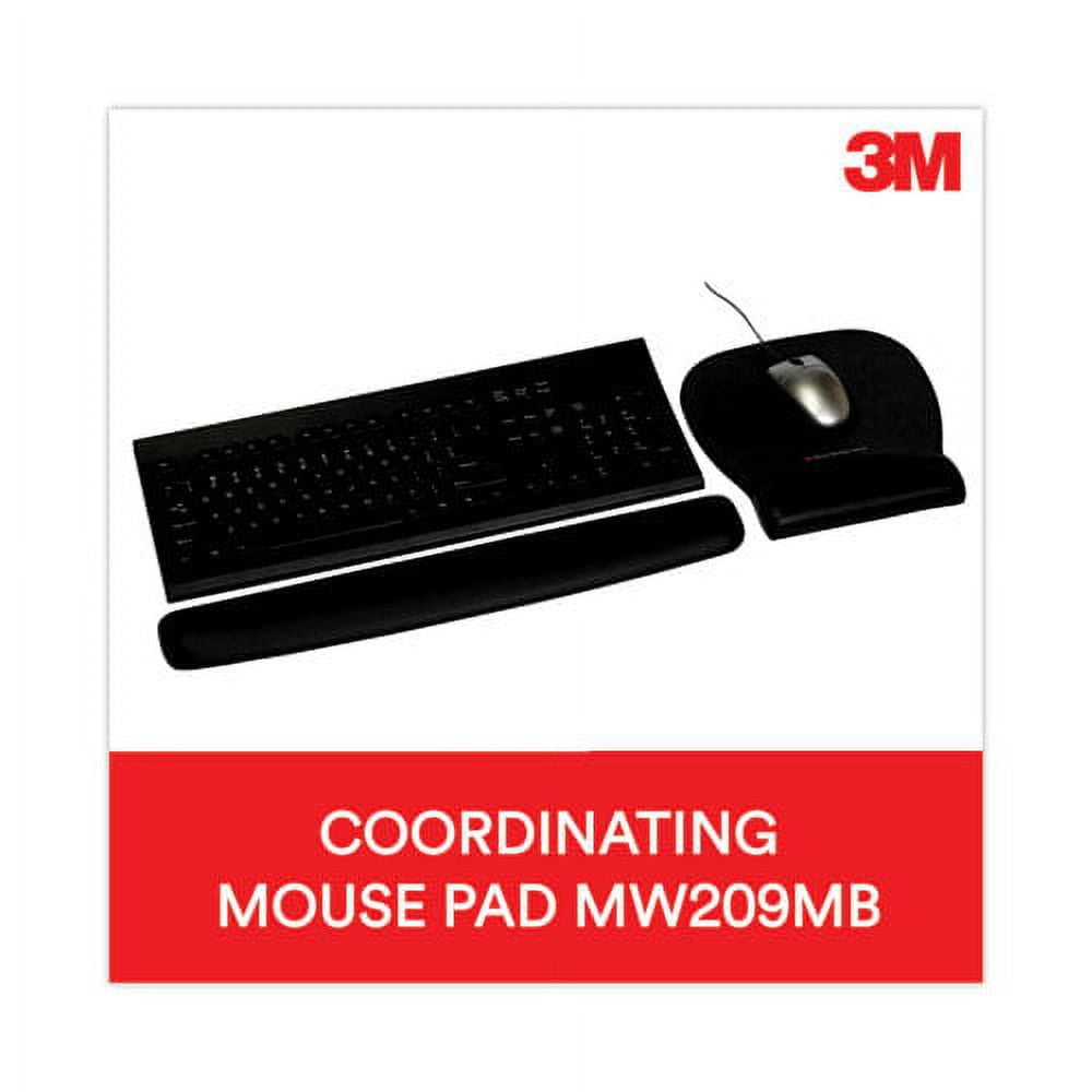 Antimicrobial Foam Keyboard Wrist Rest, 18 x 2.75, Black | Bundle of 2 Each