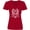 Red, variant on Born in 1958 Limited Edition Women's V-Neck T-Shirt