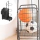 thumbnail image 1 of Estante de almacenamiento de pelotas para interiores, práctico organizador de equipo deportivo con ruedas para rodillos de espuma, mancuernas, fútbol, 1 of 8