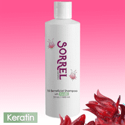 Keratin Beneficial Shampoo Low Lather Cleanser for Dry, Damaged or Processed hair, Organic Hibiscus, Color Care, Nourishing, Healthy Shiny & Strong hair by Sorrel Cosmetics 32 oz 1000 ml