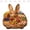 multicolor, variant on JHdrYfe Easter Bunny Charcuterie Board, Wooden Bunny Serving Tray Appetizer Plate for Easter Party Decoration