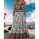 thumbnail image 5 of Vestido largo Medlor Boho con estampado floral sin mangas para mujer, 5 of 5