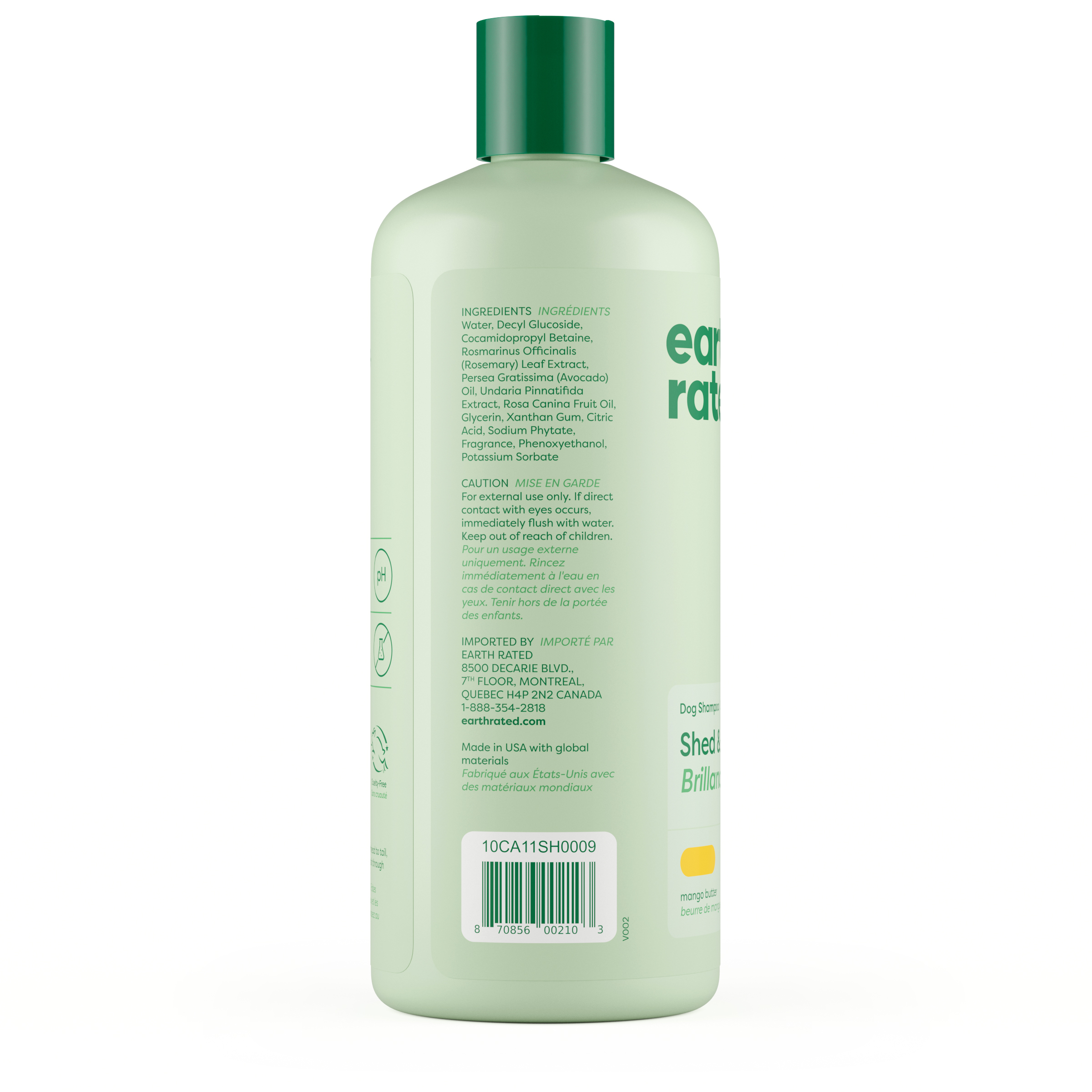 Earth Rated Deshedding Dog Shampoo, Mango Butter, 16 fl oz photo 3