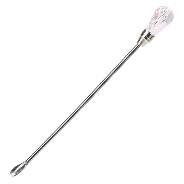 Cuchara mezcladora de acero inoxidable, palitos para mezclar cera derretida (rosa)