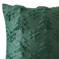 thumbnail image 2 of Fundas Almohada Felpa Suave Con Copo Nieve Y Navidad Color Verde, 2 of 6