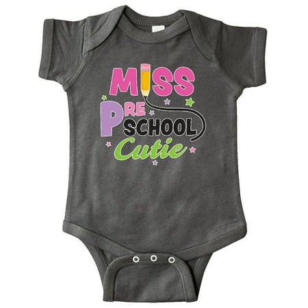 

Inktastic Miss Preschool Cutie with Pencil and Stars Gift Baby Girl Bodysuit