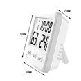 thumbnail image 2 of Termómetro de ambiente con indicador higrómetro con reloj incorporado y visualización de la hora para el hogar y la oficina, 2 of 5