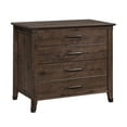 thumbnail image 4 of Sauder Carson Forge 2 Drawer Lateral File Cabinet, Coffee Oak Finish, 4 of 12