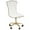 White, variant on Impressions Vanity Elise Tufted Chair with Velvet Armless Cushion Seat and 360 Degrees Swivel Chair (Pink)