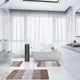 thumbnail image 4 of Juego de 4 Alfombras de Baño con Funda En Forma de U para La Tapa Del Inodoro - Alfombras de Baño de Felpa de Microfibra Absorbente y Antideslizante, Lavables a Máquina En Gris, Marrón y Azul - 40X80, 4 of 7