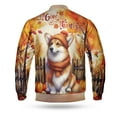 thumbnail image 2 of Happy Thanksgiving Corgi Give Thanks Fall Beanie Scarf Welcome All Over Print 3D Baseball Jacket Welsh Corgi Dog Lover Gifts Idea Bomber Jacket Softball - 00020, 2 of 6