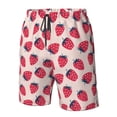 thumbnail image 5 of Kdxio Strawberry Pattern Mens Casual Shorts - Drawstring Summer Beach Sports Shorts for Men, 5 of 9