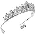 thumbnail image 1 of Bridal Crown Crystal Comb Hair Hoop Rhinestone Bride Headdress Wedding Hair Band Z, 1 of 4