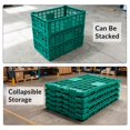 thumbnail image 4 of QinaQin Caja plegable de almacenamiento de 52 L, tipo milk crate de plástico reforzado, diseño colapsable y multiusos para garaje, cocina, oficina y organización diaria, 4 of 7