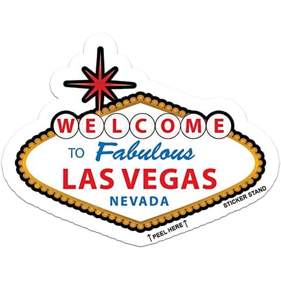 Las Vegas Nevada car bumper sticker decal 5" x 3"