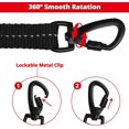 thumbnail image 3 of Long Dog Leash 15 FT: Heavy Duty Rope Leashes for Dogs Training with Swivel Lockable Hook Reflective Threads Bungee and Padded Handle - Dog Lead for Large Small Medium Dogs Outside Walking Hiking Red, 3 of 5